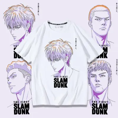 アニメシーン/キャラクター柄 プリント Tシャツ 男女兼用 SLAM DUNK スラムダンク風 ｔシャツ  湘北高校 桜木花道 コスプレ衣装　コスチューム　スラムダンク グッズ