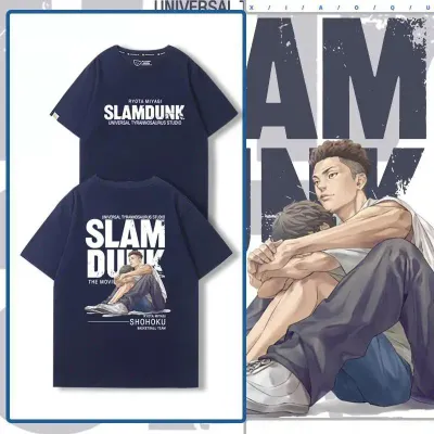 アニメシーン/キャラクター柄 プリント Tシャツ 男女兼用 SLAM DUNK スラムダンク風 ｔシャツ  湘北高校 桜木花道 コスプレ衣装　コスチューム　スラムダンク グッズ