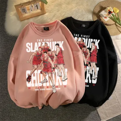 アニメシーン/キャラクター柄 プリント パーカー 男女兼用 SLAM DUNK スラムダンク風 ｔシャツ  湘北高校 桜木花道 コスプレ衣装　コスチューム　スラムダンク グッズ