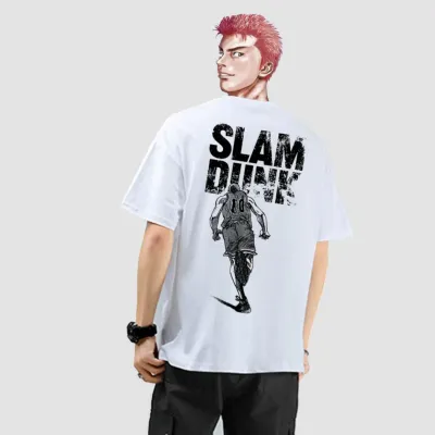 アニメシーン/キャラクター柄 プリント Tシャツ 男女兼用 SLAM DUNK スラムダンク風 ｔシャツ  湘北高校 桜木花道 コスプレ衣装　コスチューム　スラムダンク グッズ