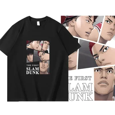 アニメシーン/キャラクター柄 プリント Tシャツ 男女兼用 SLAM DUNK スラムダンク風 ｔシャツ  湘北高校 桜木花道 コスプレ衣装　コスチューム　スラムダンク グッズ