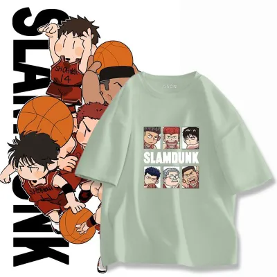 アニメシーン/キャラクター柄 プリント Tシャツ 男女兼用 SLAM DUNK スラムダンク風 ｔシャツ  湘北高校 桜木花道 コスプレ衣装　コスチューム　スラムダンク グッズ