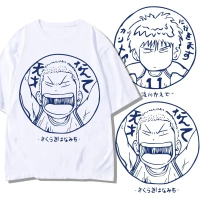 アニメシーン/キャラクター柄 プリント Tシャツ 男女兼用 SLAM DUNK スラムダンク風 ｔシャツ  湘北高校 桜木花道 コスプレ衣装　コスチューム　スラムダンク グッズ