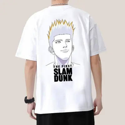 アニメシーン/キャラクター柄 プリント Tシャツ 男女兼用 SLAM DUNK スラムダンク風 ｔシャツ  湘北高校 桜木花道 コスプレ衣装　コスチューム　スラムダンク グッズ