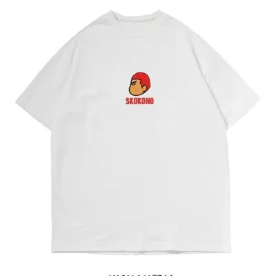 アニメシーン/キャラクター柄 プリント Tシャツ 男女兼用 SLAM DUNK スラムダンク風 ｔシャツ  湘北高校 桜木花道 コスプレ衣装　コスチューム　スラムダンク グッズ