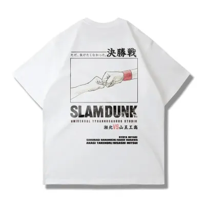 アニメシーン/キャラクター柄 プリント Tシャツ 男女兼用 SLAM DUNK スラムダンク風 ｔシャツ  湘北高校 桜木花道 コスプレ衣装　コスチューム　スラムダンク グッズ