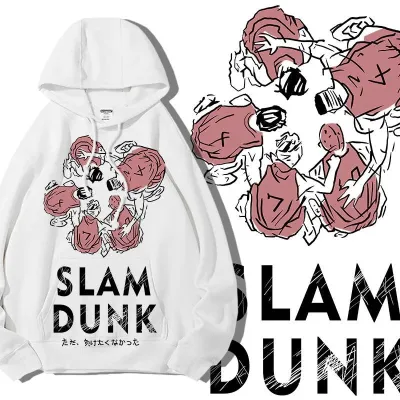 アニメシーン/キャラクター柄 プリント パーカー 男女兼用 SLAM DUNK スラムダンク風 ｔシャツ  湘北高校 桜木花道 コスプレ衣装　コスチューム　スラムダンク グッズ