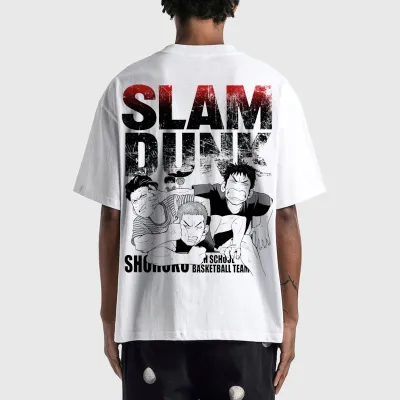 アニメシーン/キャラクター柄 プリント Tシャツ 男女兼用 SLAM DUNK スラムダンク風 ｔシャツ  湘北高校 桜木花道 コスプレ衣装　コスチューム　スラムダンク グッズ