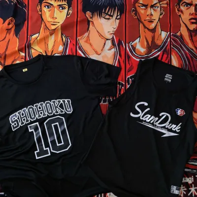 アニメシーン/キャラクター柄 プリント Tシャツ 男女兼用 SLAM DUNK スラムダンク風 ｔシャツ  湘北高校 桜木花道 コスプレ衣装　コスチューム　スラムダンク グッズ