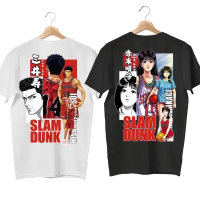 アニメシーン/キャラクター柄 プリント Tシャツ 男女兼用 SLAM DUNK スラムダンク風 ｔシャツ  湘北高校 桜木花道 コスプレ衣装　コスチューム　スラムダンク グッズ