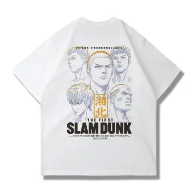 アニメシーン/キャラクター柄 プリント Tシャツ 男女兼用 SLAM DUNK スラムダンク風 ｔシャツ  湘北高校 桜木花道 コスプレ衣装　コスチューム　スラムダンク グッズ