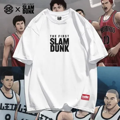 アニメシーン/キャラクター柄 プリント Tシャツ 男女兼用 SLAM DUNK スラムダンク風 ｔシャツ  湘北高校 桜木花道 コスプレ衣装　コスチューム　スラムダンク グッズ