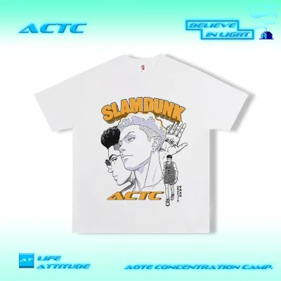 アニメシーン/キャラクター柄 プリント Tシャツ 男女兼用 SLAM DUNK スラムダンク風 ｔシャツ  湘北高校 桜木花道 コスプレ衣装　コスチューム　スラムダンク グッズ