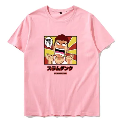 アニメシーン/キャラクター柄 プリント Tシャツ 男女兼用 SLAM DUNK スラムダンク風 ｔシャツ  湘北高校 桜木花道 コスプレ衣装　コスチューム　スラムダンク グッズ