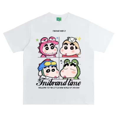 アニメシーン/キャラクター柄  Tシャツ 男女兼用 クレヨンしんちゃん風 ｔシャツ 半袖 長袖 パーカー しんちゃん コスプレ衣装　コスチューム　クレヨンしんちゃん グッズ