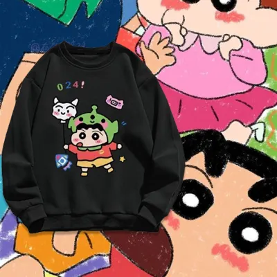 アニメシーン/キャラクター柄  Tシャツ 男女兼用 クレヨンしんちゃん風 ｔシャツ 半袖 長袖 パーカー しんちゃん コスプレ衣装　コスチューム　クレヨンしんちゃん グッズ