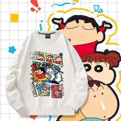 アニメシーン/キャラクター柄  Tシャツ 男女兼用 クレヨンしんちゃん風 ｔシャツ 半袖 長袖 パーカー しんちゃん コスプレ衣装　コスチューム　クレヨンしんちゃん グッズ