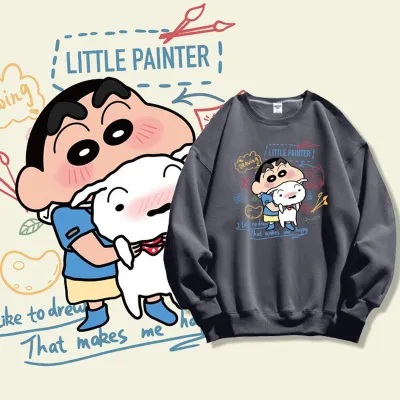 アニメシーン/キャラクター柄  Tシャツ 男女兼用 クレヨンしんちゃん風 ｔシャツ 半袖 長袖 パーカー しんちゃん コスプレ衣装　コスチューム　クレヨンしんちゃん グッズ