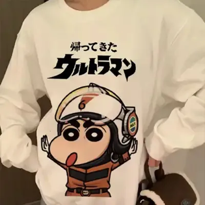 アニメシーン/キャラクター柄  Tシャツ 男女兼用 クレヨンしんちゃん風 ｔシャツ 半袖 長袖 パーカー しんちゃん コスプレ衣装　コスチューム　クレヨンしんちゃん グッズ