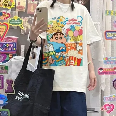 アニメシーン/キャラクター柄  Tシャツ 男女兼用 クレヨンしんちゃん風 ｔシャツ 半袖 長袖 パーカー しんちゃん コスプレ衣装　コスチューム　クレヨンしんちゃん グッズ