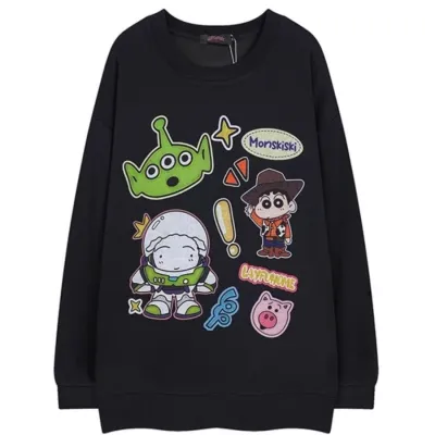 アニメシーン/キャラクター柄  Tシャツ 男女兼用 クレヨンしんちゃん風 ｔシャツ 半袖 長袖 パーカー しんちゃん コスプレ衣装　コスチューム　クレヨンしんちゃん グッズ