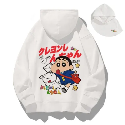 アニメシーン/キャラクター柄  パーカー 男女兼用 クレヨンしんちゃん風 ｔシャツ 半袖 長袖 パーカー しんちゃん コスプレ衣装　コスチューム　クレヨンしんちゃん グッズ