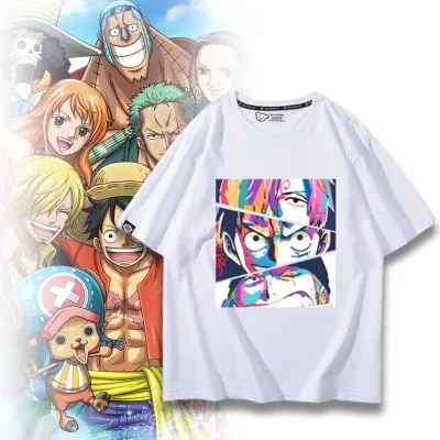 アニメシーン/キャラクター柄 プリント Tシャツ 男女兼用 ワンピース ONE PIECE風 ｔシャツ 半袖 長袖 パーカー モンキー・D・ルフィ 麦わらの一味 ロロノア・ゾロ コスプレ衣装　コスチューム　ナミ グッズ