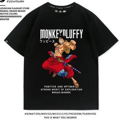 アニメシーン/キャラクター柄 プリント Tシャツ 男女兼用 ワンピース ONE PIECE風 ｔシャツ 半袖 長袖 パーカー モンキー・D・ルフィ 麦わらの一味 ロロノア・ゾロ コスプレ衣装　コスチューム　ナミ グッズ