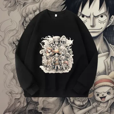 アニメシーン/キャラクター柄 プリント Tシャツ 男女兼用 ワンピース ONE PIECE風 ｔシャツ 半袖 長袖 パーカー モンキー・D・ルフィ 麦わらの一味 ロロノア・ゾロ コスプレ衣装　コスチューム　ナミ グッズ