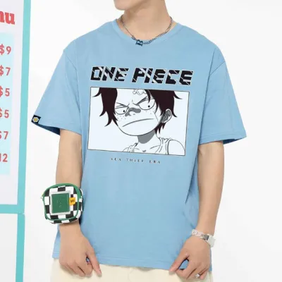 アニメシーン/キャラクター柄 プリント Tシャツ 男女兼用 ワンピース ONE PIECE風 ｔシャツ 半袖 長袖 パーカー モンキー・D・ルフィ 麦わらの一味 ロロノア・ゾロ コスプレ衣装　コスチューム　ナミ グッズ