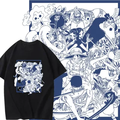 アニメシーン/キャラクター柄 プリント Tシャツ 男女兼用 ワンピース ONE PIECE風 ｔシャツ 半袖 長袖 パーカー モンキー・D・ルフィ 麦わらの一味 ロロノア・ゾロ コスプレ衣装　コスチューム　ナミ グッズ