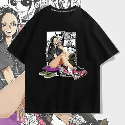 アニメシーン/キャラクター柄 プリント Tシャツ 男女兼用 ワンピース ONE PIECE風 ｔシャツ 半袖 長袖 パーカー モンキー・D・ルフィ 麦わらの一味 ロロノア・ゾロ コスプレ衣装　コスチューム　ナミ グッズ