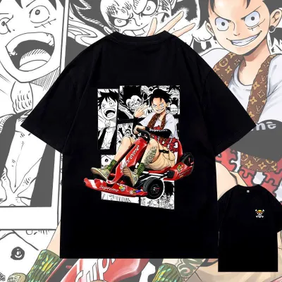 アニメシーン/キャラクター柄 プリント Tシャツ 男女兼用 ワンピース ONE PIECE風 ｔシャツ 半袖 長袖 パーカー モンキー・D・ルフィ 麦わらの一味 ロロノア・ゾロ コスプレ衣装　コスチューム　ナミ グッズ