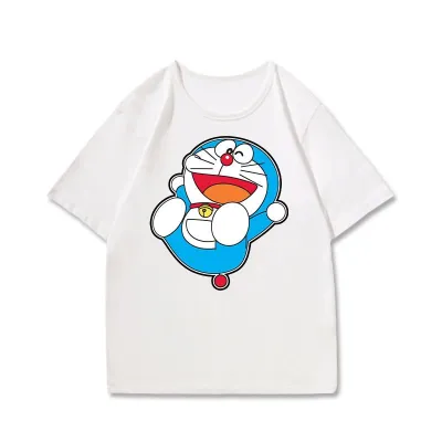 アニメシーン/キャラクター柄 プリント Tシャツ 男女兼用 ドラえもん風 ｔシャツ 半袖 長袖 パーカー ドラえもん のび太 しずか ジャイアン スネ夫 出木杉 ドラミ コスプレ衣装　コスチューム　グッズ