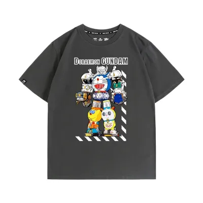 アニメシーン/キャラクター柄 プリント Tシャツ 男女兼用 ドラえもん風 ｔシャツ 半袖 長袖 パーカー ドラえもん のび太 しずか ジャイアン スネ夫 出木杉 ドラミ コスプレ衣装　コスチューム　グッズ