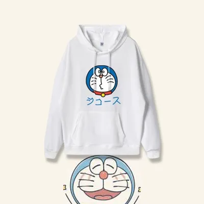 アニメシーン/キャラクター柄 プリント パーカー 男女兼用 ドラえもん風 ｔシャツ 半袖 長袖 パーカー ドラえもん のび太 しずか ジャイアン スネ夫 出木杉 ドラミ コスプレ衣装　コスチューム　グッズ