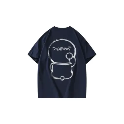 アニメシーン/キャラクター柄 プリント Tシャツ 男女兼用 ドラえもん風 ｔシャツ 半袖 長袖 パーカー ドラえもん のび太 しずか ジャイアン スネ夫 出木杉 ドラミ コスプレ衣装　コスチューム　グッズ