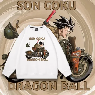 アニメシーン/キャラクター柄 プリント Tシャツ 男女兼用 Dragon Ball ドラゴンボール風 ｔシャツ 半袖 長袖 パーカー 孫悟空 ベジータ ブルマ ピッコロ クリリン トランクス チチ ヤムチャ ラディッツ フリーザ コスプ