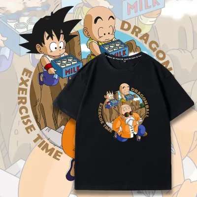 アニメシーン/キャラクター柄 プリント Tシャツ 男女兼用 Dragon Ball ドラゴンボール風 ｔシャツ 半袖 長袖 パーカー 孫悟空 ベジータ ブルマ ピッコロ クリリン トランクス チチ ヤムチャ ラディッツ フリーザ コスプ