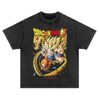 アニメシーン/キャラクター柄 プリント Tシャツ 男女兼用 Dragon Ball ドラゴンボール風 ｔシャツ 半袖 長袖 パーカー 孫悟空 ベジータ ブルマ ピッコロ クリリン トランクス チチ ヤムチャ ラディッツ フリーザ コスプ