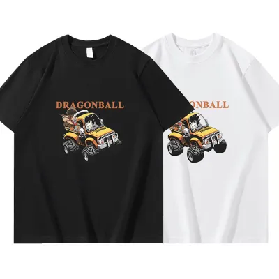 アニメシーン/キャラクター柄 プリント Tシャツ 男女兼用 Dragon Ball ドラゴンボール風 ｔシャツ 半袖 長袖 パーカー 孫悟空 ベジータ ブルマ ピッコロ クリリン トランクス チチ ヤムチャ ラディッツ フリーザ コスプ