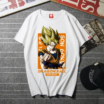 アニメシーン/キャラクター柄 プリント Tシャツ 男女兼用 Dragon Ball ドラゴンボール風 ｔシャツ 半袖 長袖 パーカー 孫悟空 ベジータ ブルマ ピッコロ クリリン トランクス チチ ヤムチャ ラディッツ フリーザ コスプ