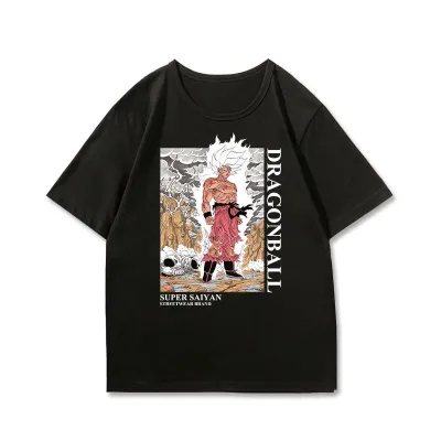 アニメシーン/キャラクター柄 プリント Tシャツ 男女兼用 Dragon Ball ドラゴンボール風 ｔシャツ 半袖 長袖 パーカー 孫悟空 ベジータ ブルマ ピッコロ クリリン トランクス チチ ヤムチャ ラディッツ フリーザ コスプ