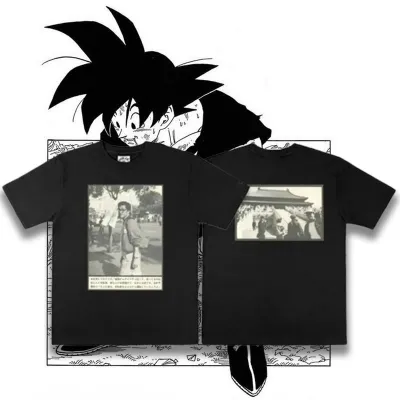 アニメシーン/キャラクター柄 プリント Tシャツ 男女兼用 Dragon Ball ドラゴンボール風 ｔシャツ 半袖 長袖 パーカー 孫悟空 ベジータ ブルマ ピッコロ クリリン トランクス チチ ヤムチャ ラディッツ フリーザ コスプ