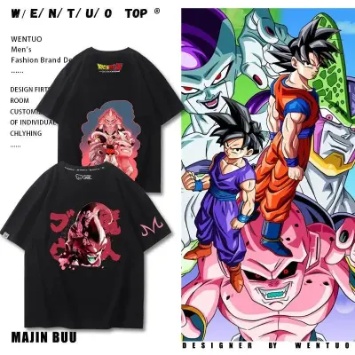 アニメシーン/キャラクター柄 プリント Tシャツ 男女兼用 Dragon Ball ドラゴンボール風 ｔシャツ 半袖 長袖 パーカー 孫悟空 ベジータ ブルマ ピッコロ クリリン トランクス チチ ヤムチャ ラディッツ フリーザ コスプ