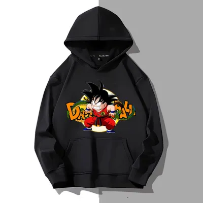 アニメシーン/キャラクター柄 プリント パーカー 男女兼用 Dragon Ball ドラゴンボール風 ｔシャツ 半袖 長袖 パーカー 孫悟空 ベジータ ブルマ ピッコロ クリリン トランクス チチ ヤムチャ ラディッツ フリーザ コスプ