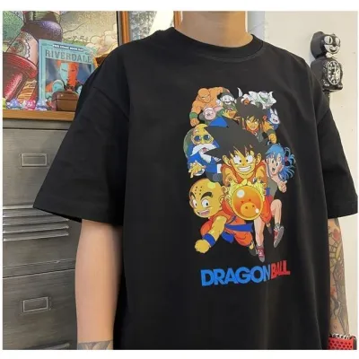 アニメシーン/キャラクター柄 プリント Tシャツ 男女兼用 Dragon Ball ドラゴンボール風 ｔシャツ 半袖 長袖 パーカー 孫悟空 ベジータ ブルマ ピッコロ クリリン トランクス チチ ヤムチャ ラディッツ フリーザ コスプ