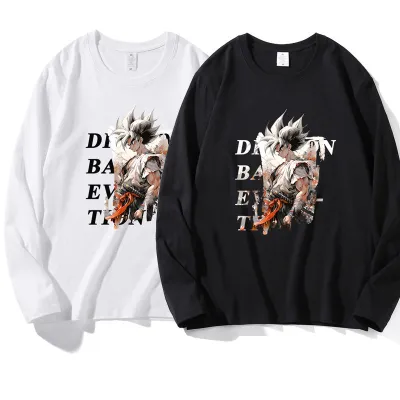 アニメシーン/キャラクター柄 プリント Tシャツ 男女兼用 Dragon Ball ドラゴンボール風 ｔシャツ 半袖 長袖 パーカー 孫悟空 ベジータ ブルマ ピッコロ クリリン トランクス チチ ヤムチャ ラディッツ フリーザ コスプ