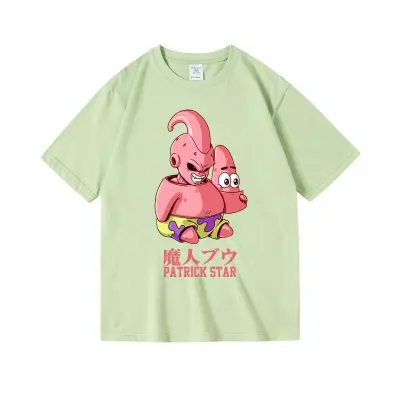 アニメシーン/キャラクター柄 プリント Tシャツ 男女兼用 スポンジ・ボブ風 ｔシャツ 半袖 長袖 パーカー スポンジ・ボブ・スクエアパンツ パトリック・スター スクィッドワード・テンタクルズ サンディ・チークス エッグマン・プランクト