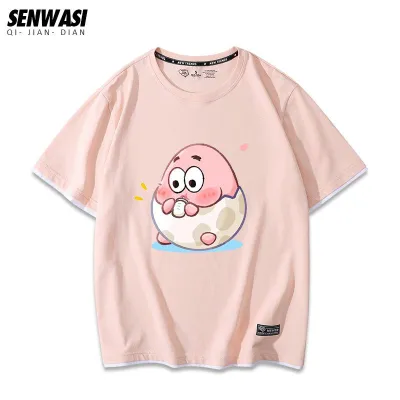 アニメシーン/キャラクター柄 プリント Tシャツ 男女兼用 スポンジ・ボブ風 ｔシャツ 半袖 長袖 パーカー スポンジ・ボブ・スクエアパンツ パトリック・スター スクィッドワード・テンタクルズ サンディ・チークス エッグマン・プランクト